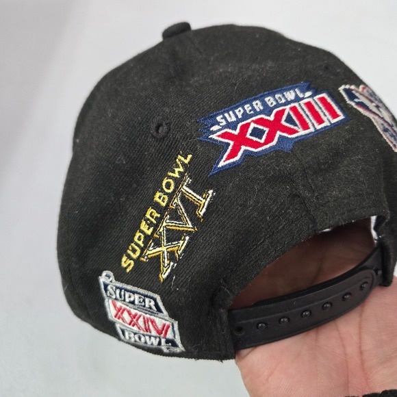 San Francisco 49ers Men Hat OS Black Snapback Cap New Era Championship - Picture 4 of 13